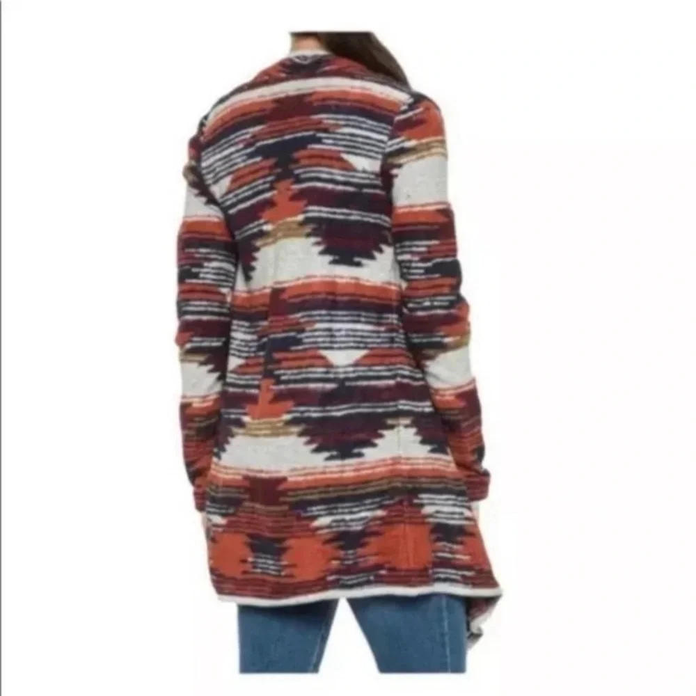 Lucky Brand Aztec Western Pattern Cardigan EUC